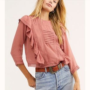 Free People Ruffle Blouse